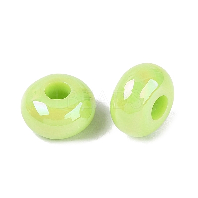 Opaque Acrylic European Beads OACR-E033-19F-1
