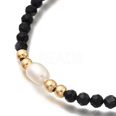 3Pcs Natural & Synthetic Mixed Gemstone Round Beads Stretch Bracelets for Men Women BJEW-JB12337-1