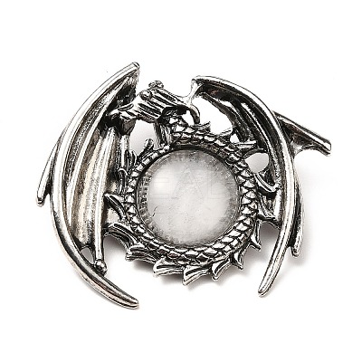 Natural Quartz Crystal Pendants G-B033-05AS-19-1