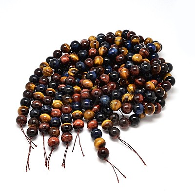 Natural Tiger Eye Beads Strands X-G-F173-14-4mm-1