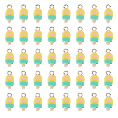 100Pcs Handmade Polymer Clay Charms CLAY-TA0001-96C-1