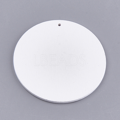 Printed Wooden Big Pendants WOOD-S048-64-1