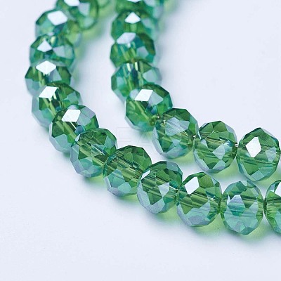 Electroplate Glass Beads Strands EGLA-A034-T6mm-A10-1
