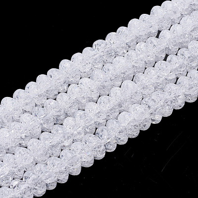 Synthetic Crackle Quartz Beads Strands G-S285-09-1