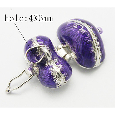 Brass Prayer Box Pendants KK-J269-A02-1