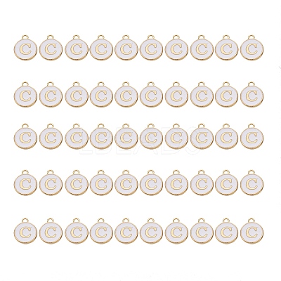 Golden Plated Alloy Charms ENAM-SZ0001-25A-C-1