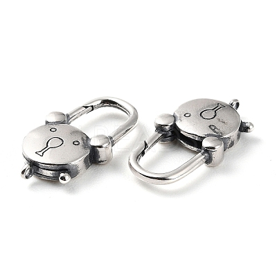 925 Thailand Sterling Silver Lobster Claw Clasps STER-D003-15AS-1