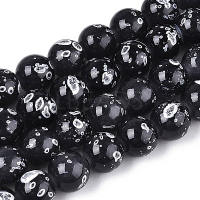 Baking Paint Glass Beads X1-DGLA-N015-10mm-10-1