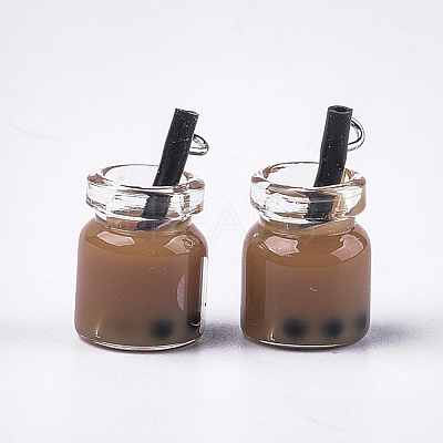Glass Bottle Pendants X-CRES-S359-01-1