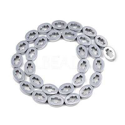 Electroplated Synthetic Non-magnetic Hematite Beads Strands G-K375-C01-02-1