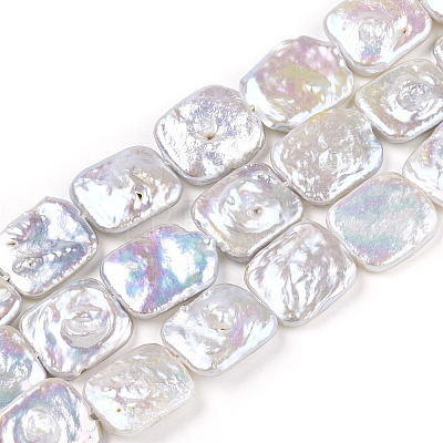 Baroque Natural Keshi Pearl Beads Strands PEAR-S020-K08-1