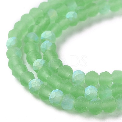 Imitation Jade Glass Beads Strands EGLA-A034-T3mm-MB09-1