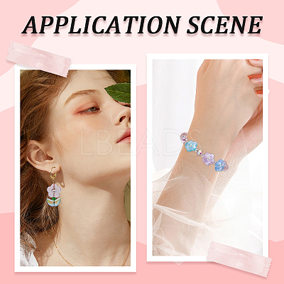 400Pcs Transparent Acrylic Beads MACR-SP0001-20-1