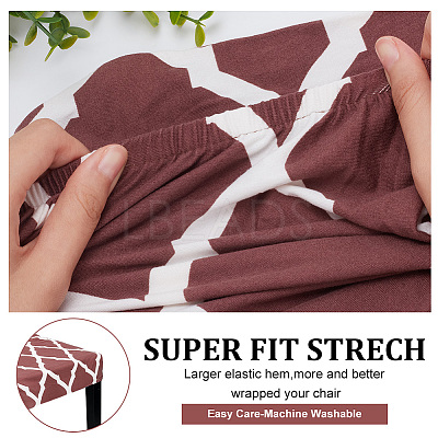 Polyester Elastic Chair Cushion FIND-WH0417-71B-1