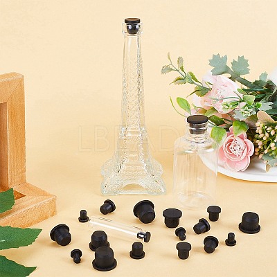 40Pcs 5 Style Silicone Hole Plugs AJEW-GF0008-05B-1