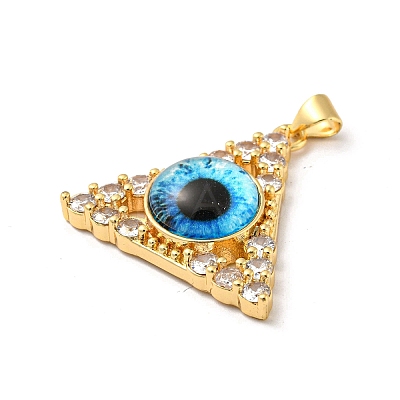 Golden Brass Pendants KK-L209-007G-02-1
