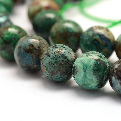 Natural Chrysocolla Beads Strands G-E363-01-10mm-1