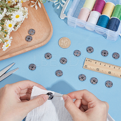 10Pairs Alloy Snap Buttons FIND-CY0001-53B-1