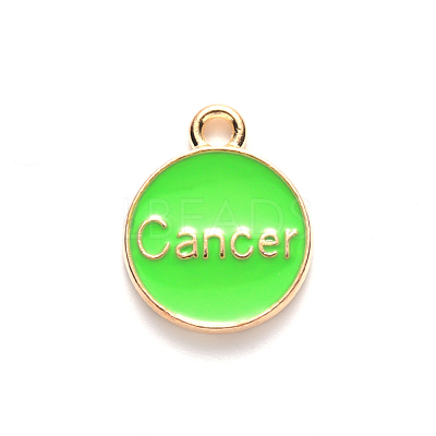 Alloy Enamel Pendants X-ENAM-S124-01B-06D-1