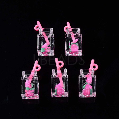 Imitation Drink Resin Pendants LS-CRES-S359-32H-1
