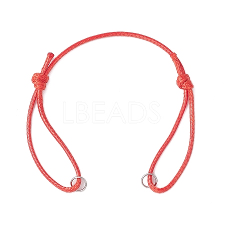 Adjustable Waxed Polyester Cord Bracelet Making AJEW-JB01313-02-1