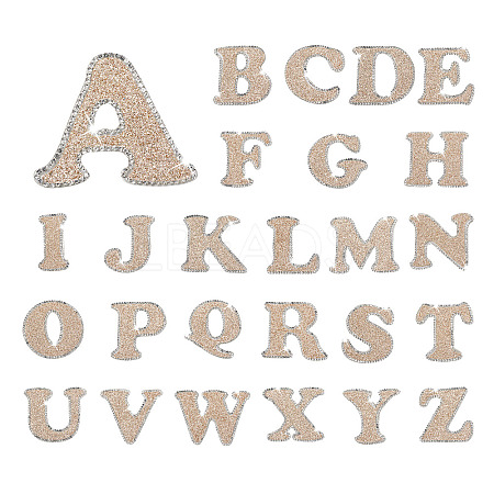 26 Letters Cloth Iron/Sew on Patches PJ-TAC0004-04B-1