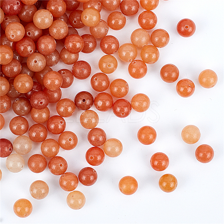 Olycraft Natural Red Aventurine Beads G-OC0001-26-1