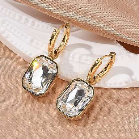 Ion Plating(IP) 304 Stainless Steel Hoop Earring Hand Polished EJEW-C017-06G-03-1