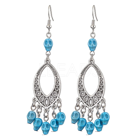 2 Pairs Brass Dangle Earrings EJEW-JE05890-05-S-1