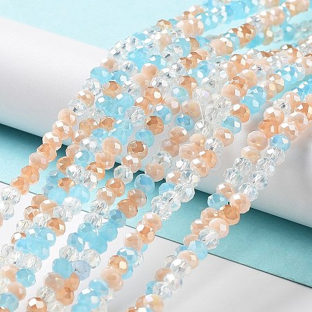 Glass Beads Strands EGLA-A034-M4mm-56-1
