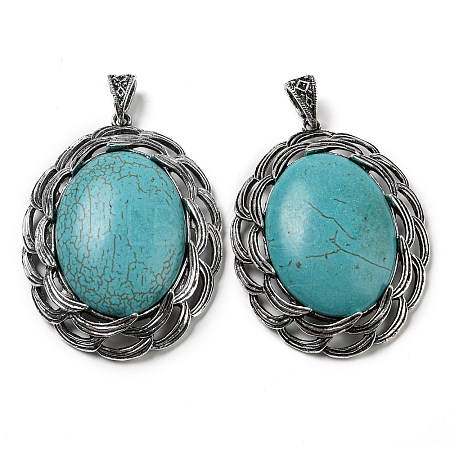 Synthetic Turquoise Big Pendants G-C104-01A-AS-1