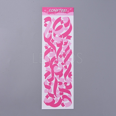Ribbon Pattern Decorative Stickers Sheets DIY-L037-F08-1