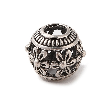 Tibetan Style Hollow Out Alloy European Beads TIBE-Q090-47AS-1