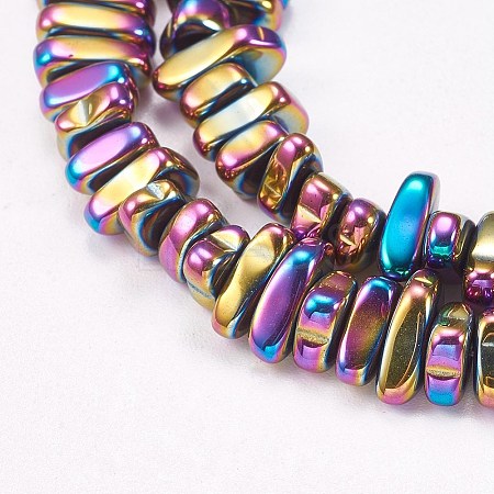 Electroplated Non-magnetic Synthetic Hematite Beads Strands G-P367-G03-1