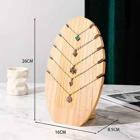 Wood Necklace Display Stands PW-WG73049-01-1