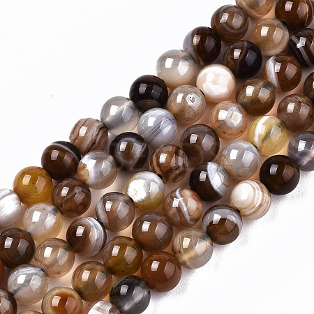 Natural Agate Beads Strands G-T131-34B-1