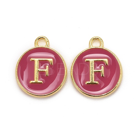 Golden Plated Alloy Enamel Charms LS-ENAM-S118-08F-1