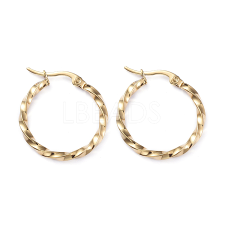 201 Stainless Steel Hoop Earrings EJEW-I245-07B-1