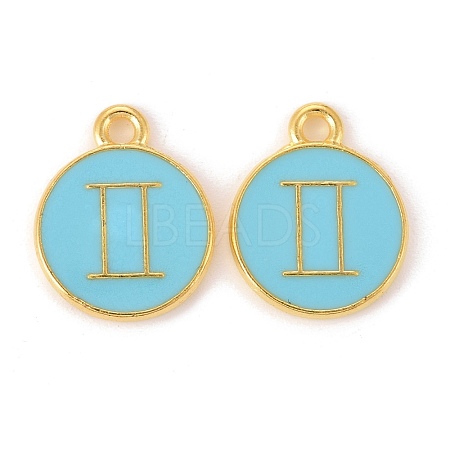Alloy Enamel Pendants ENAM-S124-01B-16I-1