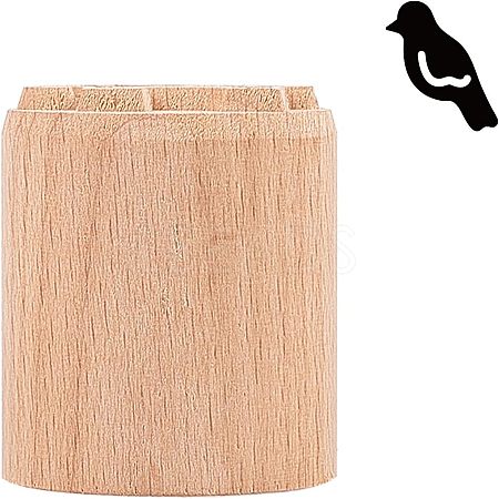 Wood Wax Seal Stamp AJEW-WH0122-014-1
