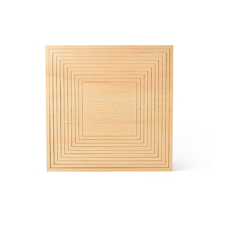 Wooden Concentric Geometric Figure Rail Set WOOD-WH0050-038E-1
