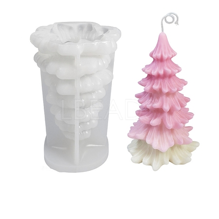3D Christmas Tree DIY Candle Silicone Molds CAND-B002-13B-1