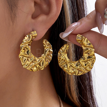 304 Stainless Steel Stud Earrings for Women WGFBDF7-03-1