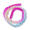 Transparent Glass Bead Strands GLAA-H023-03G-3