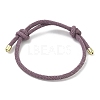 Adjustable Nylon Round Milan Cord Slider Bracelet Making FB-H001-01G-04-1