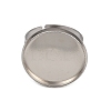 304 Stainless Steel Cuff Ring Components LS-STAS-D372-06P-07-2