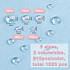 Imitation Dew Transparent Plastic Cabochons TACR-WH0026-01-2