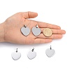 Tarnish Resistant 304 Stainless Steel Mirror Polished Finish Stamping Blank Tag Pendants LS-STAS-P055-04P-5