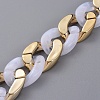 Handmade Imitation Gemstone Style Acrylic Curb Chains AJEW-JB00524-02-2