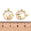 Brass Micro Pave Cubic Zirconia Pendants X1-KK-N263-78C-G-3